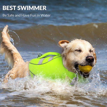Large Dog Life Jacket Ripstop Dog Life Vest for Swimming Boating