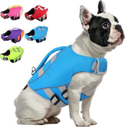 Large Dog Life Jacket Ripstop Dog Life Vest for Swimming Boating