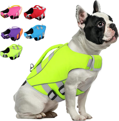 Large Dog Life Jacket Ripstop Dog Life Vest for Swimming Boating