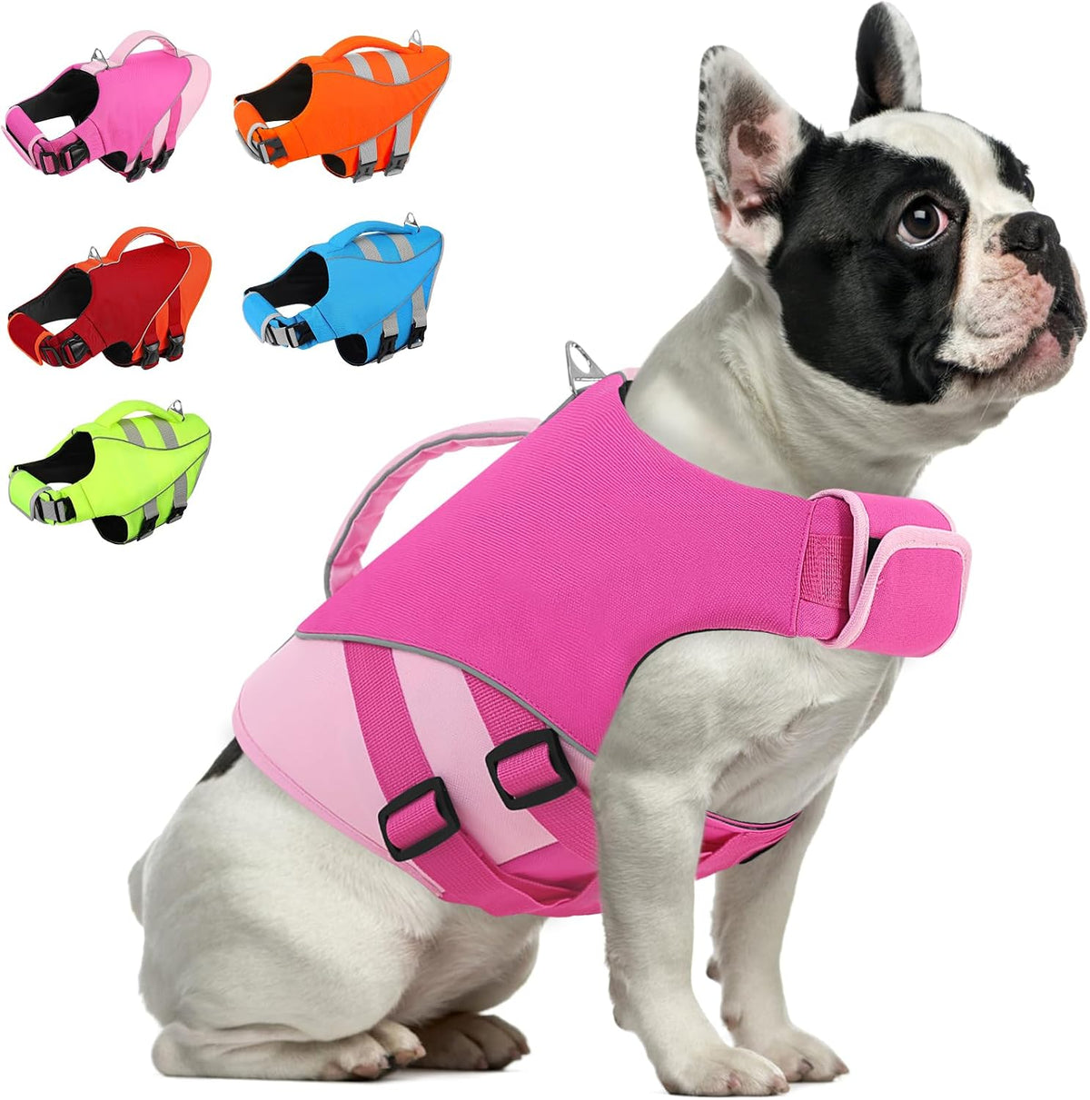 Large Dog Life Jacket Ripstop Dog Life Vest for Swimming Boating