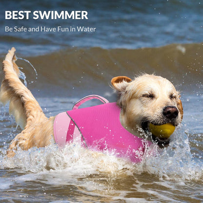 Large Dog Life Jacket Ripstop Dog Life Vest for Swimming Boating
