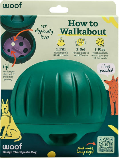 Walkabout Dog Puzzle Slow Feeder Toy for Dogs Under 40 lbs