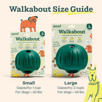 Walkabout Dog Puzzle Slow Feeder Toy for Dogs Under 40 lbs