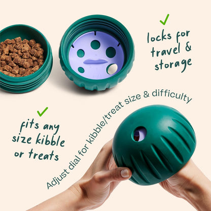 Walkabout Dog Puzzle Slow Feeder Toy for Dogs Under 40 lbs