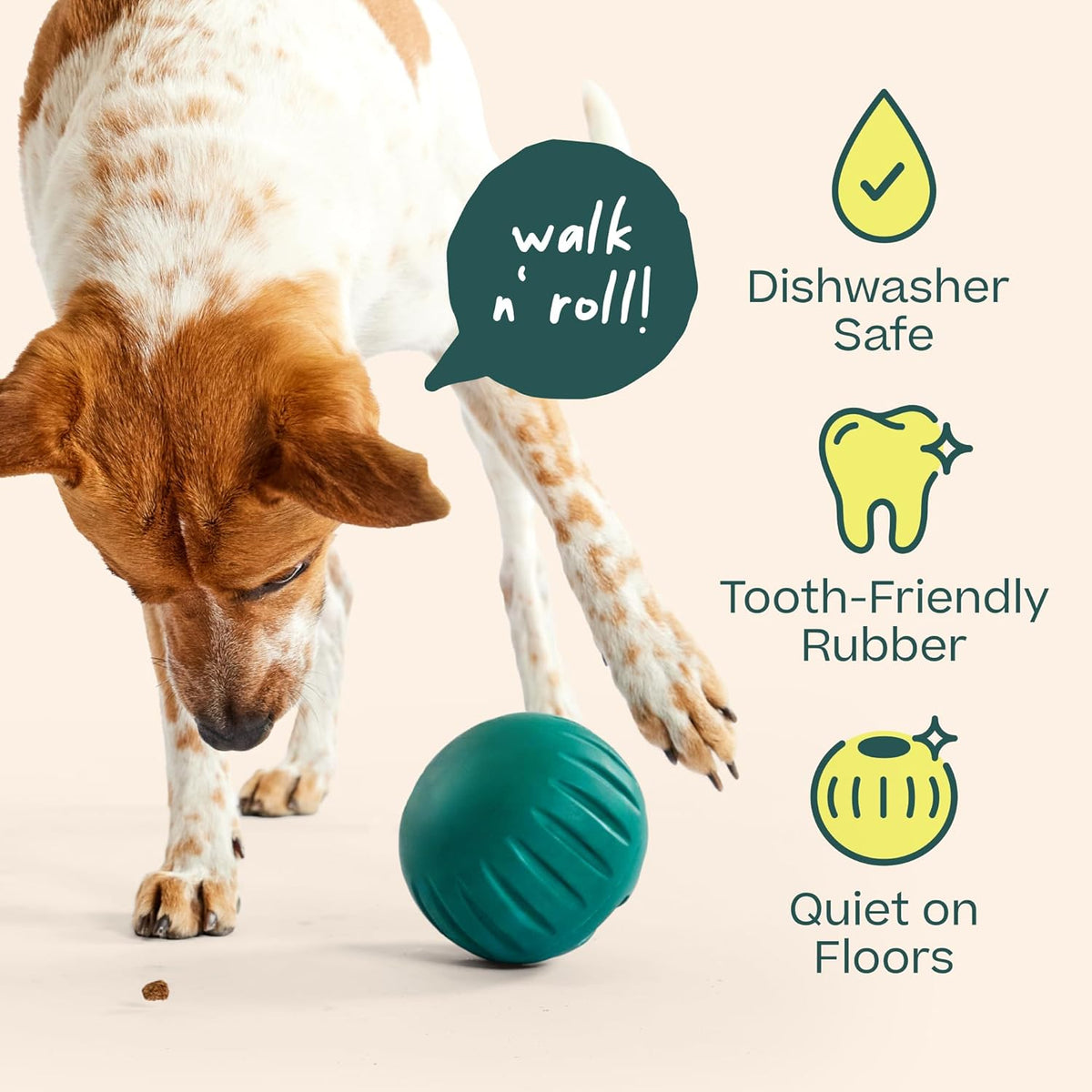 Walkabout Dog Puzzle Slow Feeder Toy for Dogs Under 40 lbs