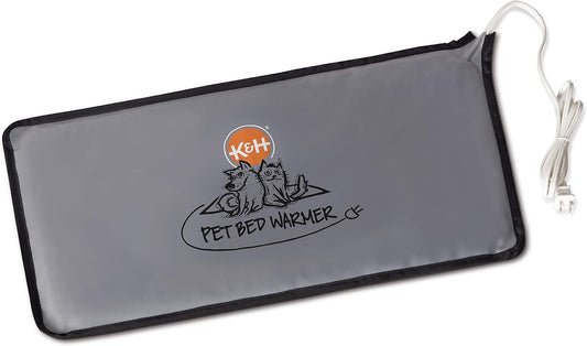 K&H Pet Bed Warmer, Safety Listed, Dog Heating Pad, Large 24.5x11.75in Gray