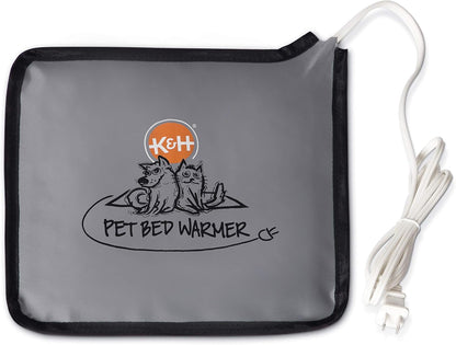 K&H Pet Bed Warmer, Safety Listed, Dog Heating Pad, Large 24.5x11.75in Gray