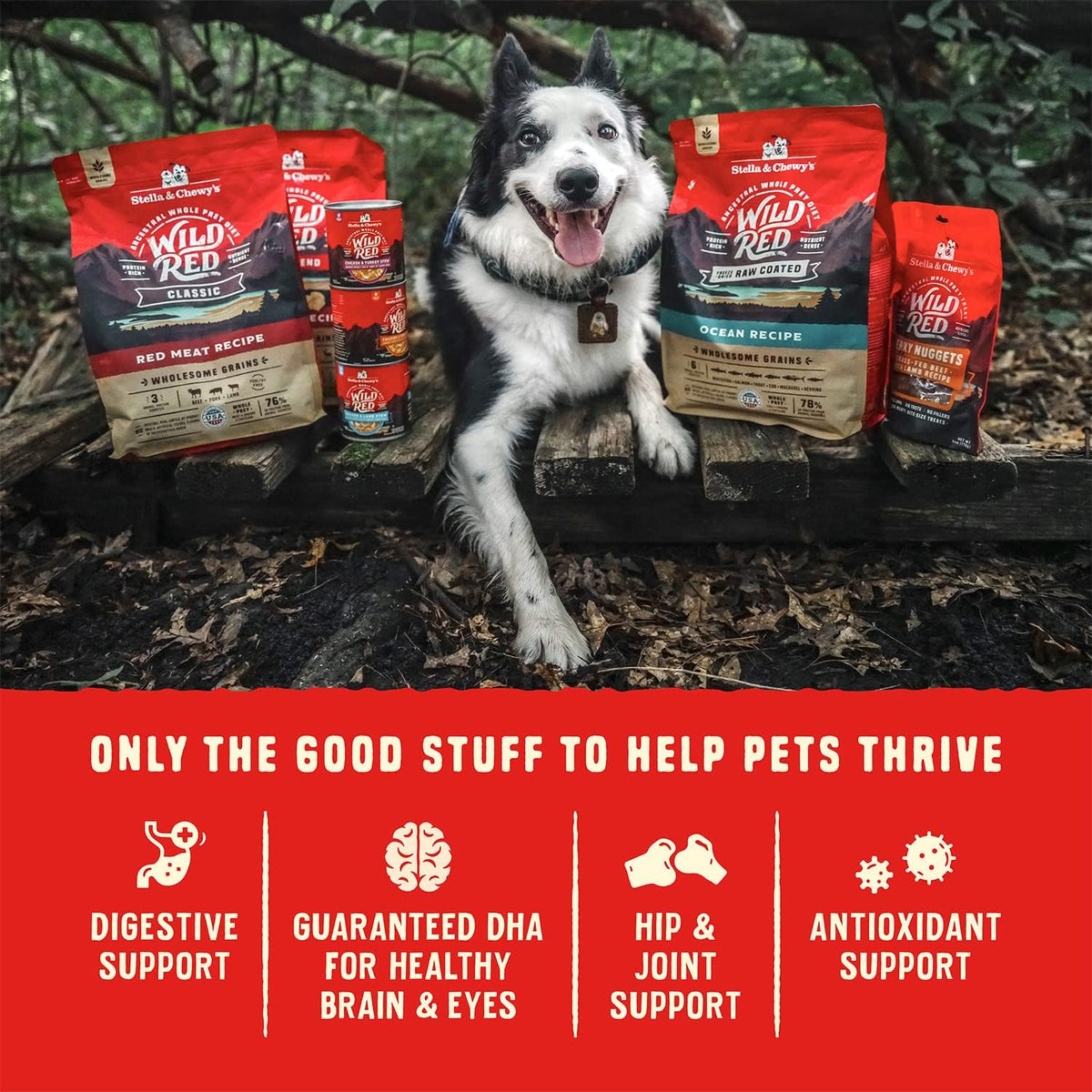 Wild Red Dry Dog Food Raw Coated High Protein Grain & Legume Free Red Meat Recipe, 3.5 lb. Bag