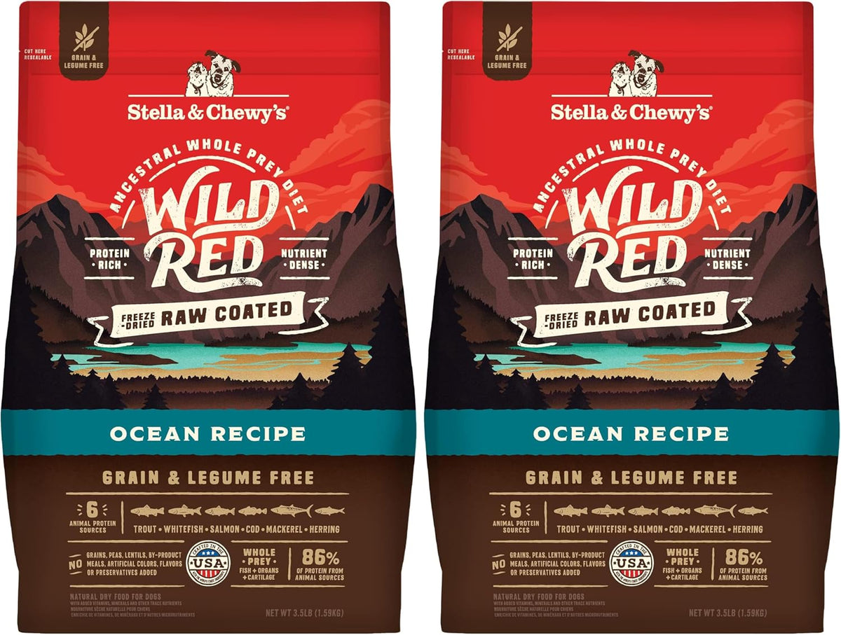 Wild Red Dry Dog Food Raw Coated High Protein Grain & Legume Free Red Meat Recipe, 3.5 lb. Bag