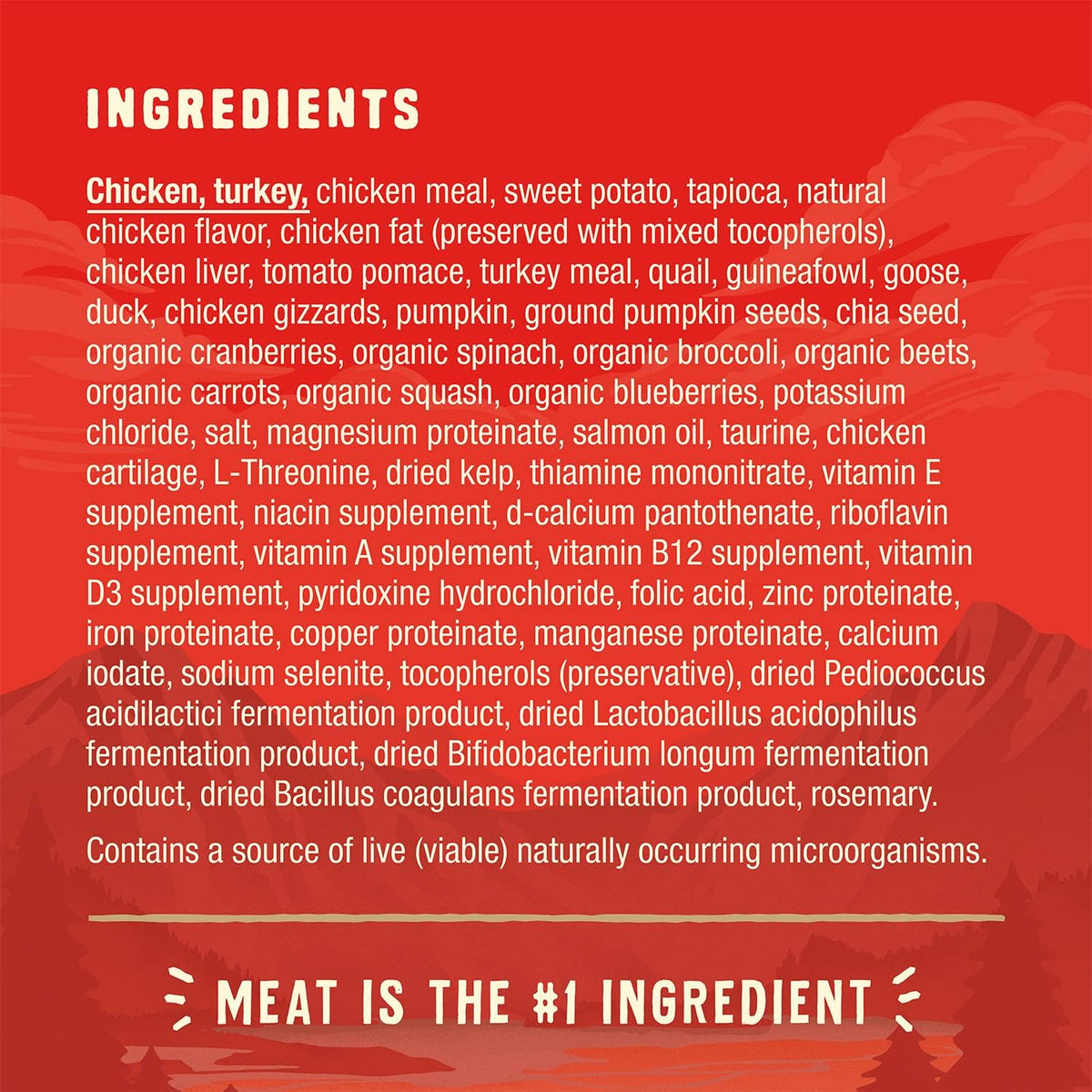 Wild Red Dry Dog Food Raw Coated High Protein Grain & Legume Free Red Meat Recipe, 3.5 lb. Bag