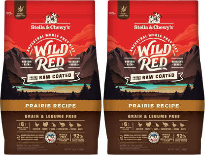 Wild Red Dry Dog Food Raw Coated High Protein Grain & Legume Free Red Meat Recipe, 3.5 lb. Bag