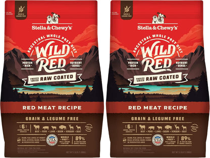 Wild Red Dry Dog Food Raw Coated High Protein Grain & Legume Free Red Meat Recipe, 3.5 lb. Bag