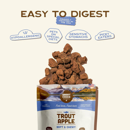 Smart Cookie Healthy Soft Dog Treats - Rabbit & Pumpkin - Grain Free Limited Ingredient Training Treats for Dogs with Sensitive Stomach & Allergies, Natural Novel Protein, Made in the USA (5oz.)
