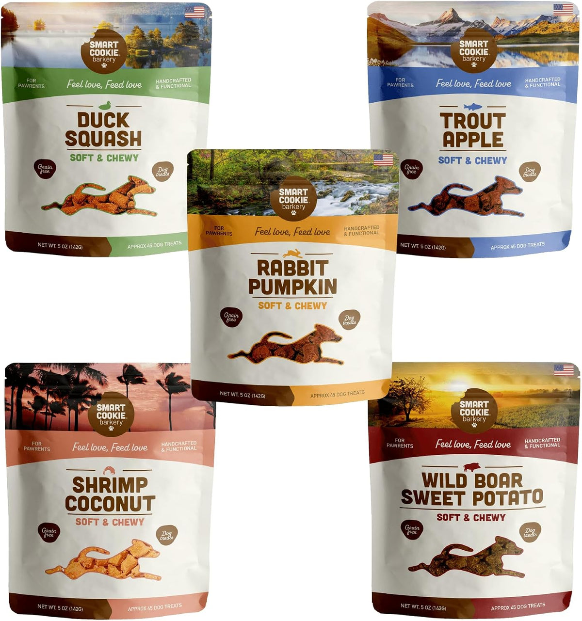 Smart Cookie Healthy Soft Dog Treats - Rabbit & Pumpkin - Grain Free Limited Ingredient Training Treats for Dogs with Sensitive Stomach & Allergies, Natural Novel Protein, Made in the USA (5oz.)