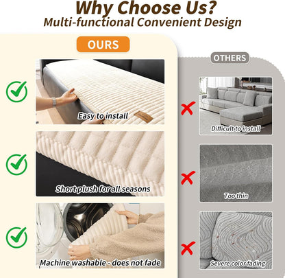 Flannel Non Slip Couch Covers for Dogs, 28”x71” Pet Sofa Protector