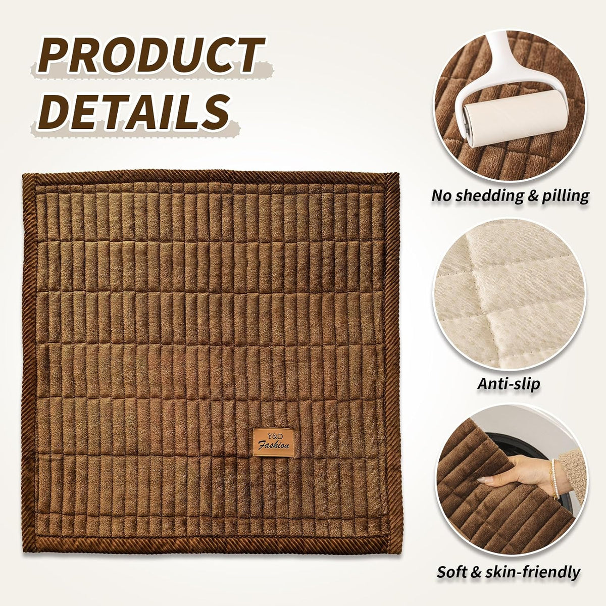 Flannel Non Slip Couch Covers for Dogs, 28”x71” Pet Sofa Protector