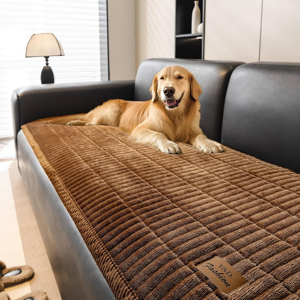 Flannel Non Slip Couch Covers for Dogs, 28”x71” Pet Sofa Protector