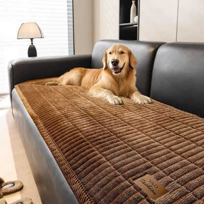 Flannel Non Slip Couch Covers for Dogs, 28”x71” Pet Sofa Protector