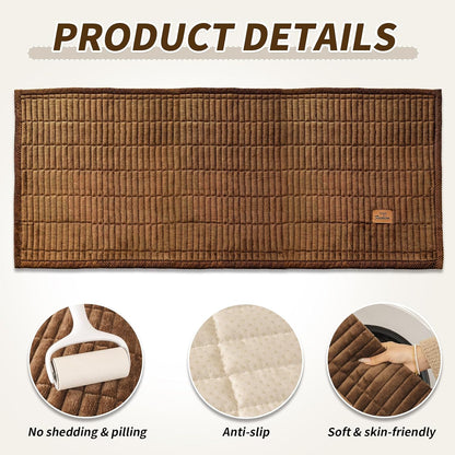 Flannel Non Slip Couch Covers for Dogs, 28”x71” Pet Sofa Protector