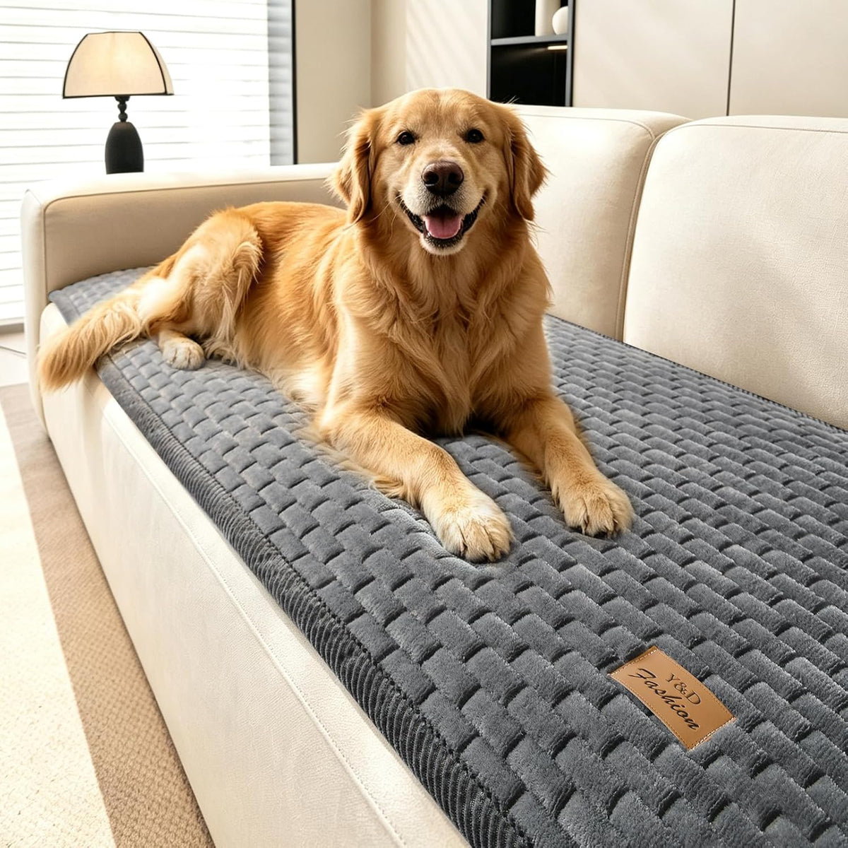 Flannel Non Slip Couch Covers for Dogs, 28”x71” Pet Sofa Protector