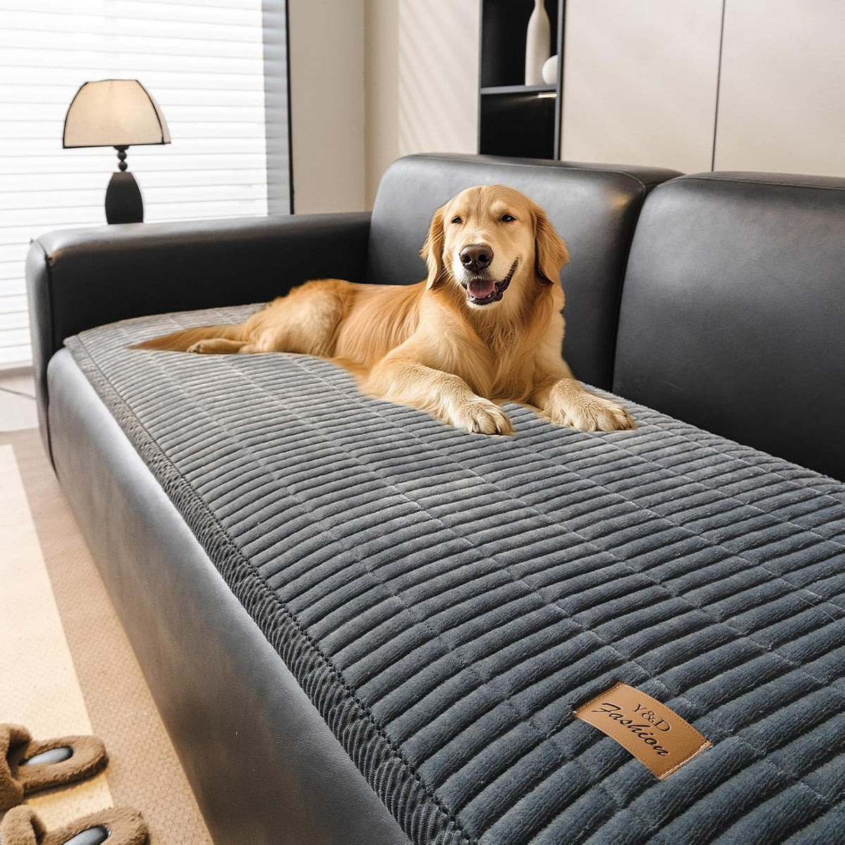 Flannel Non Slip Couch Covers for Dogs, 28”x71” Pet Sofa Protector