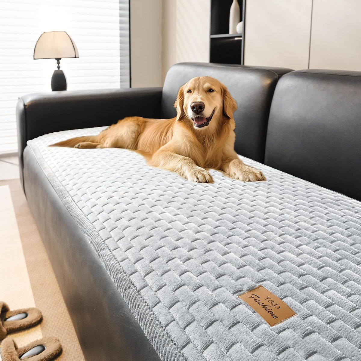 Flannel Non Slip Couch Covers for Dogs, 28”x71” Pet Sofa Protector