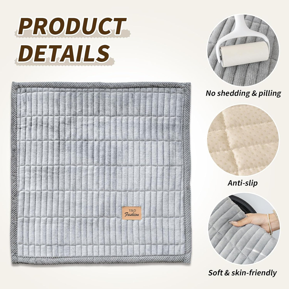Flannel Non Slip Couch Covers for Dogs, 28”x71” Pet Sofa Protector