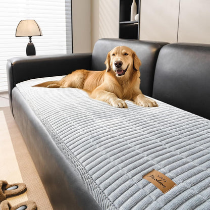 Flannel Non Slip Couch Covers for Dogs, 28”x71” Pet Sofa Protector