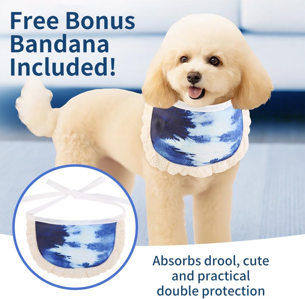 Surgery Recovery Suit for Female Male Dog, Soft Onesie After Spay Neuter, S