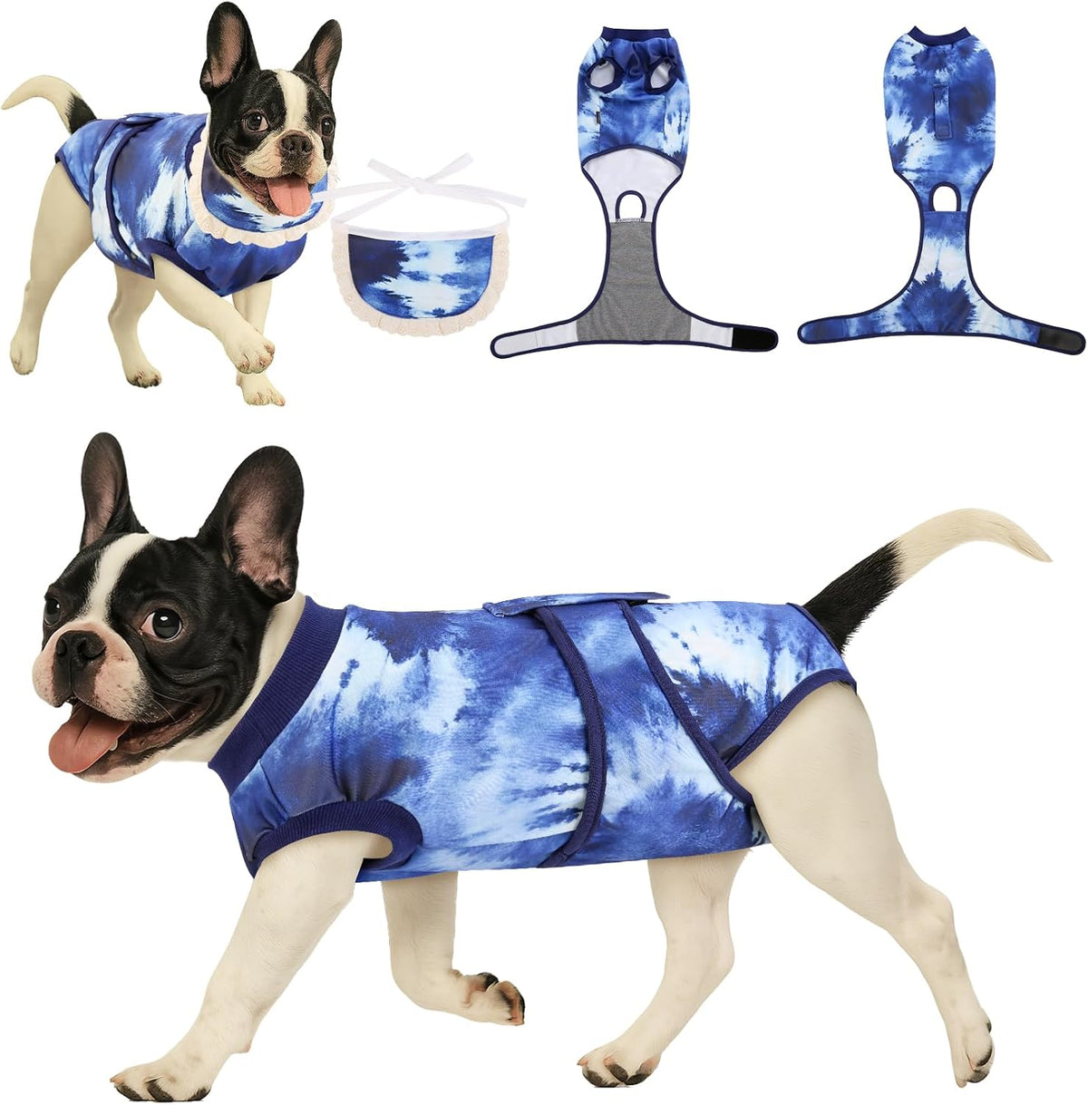 Surgery Recovery Suit for Female Male Dog, Soft Onesie After Spay Neuter, S
