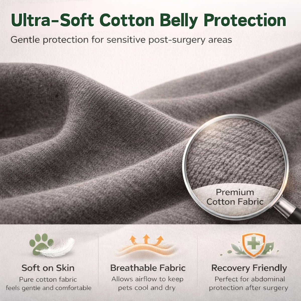 Surgery Recovery Suit for Female Male Dog, Soft Onesie After Spay Neuter, S