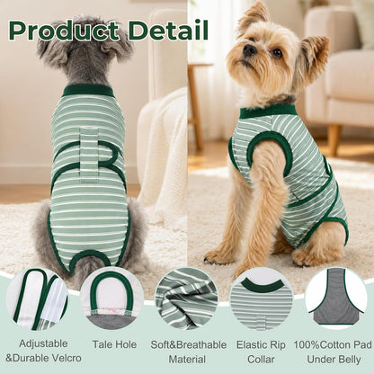 Surgery Recovery Suit for Female Male Dog, Soft Onesie After Spay Neuter, S