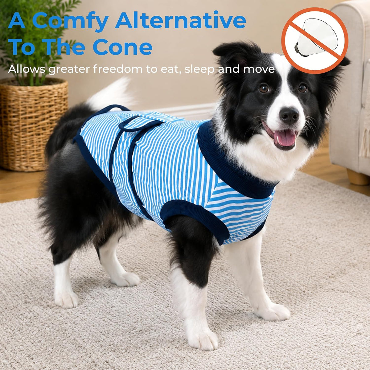 Surgery Recovery Suit for Female Male Dog, Soft Onesie After Spay Neuter, S