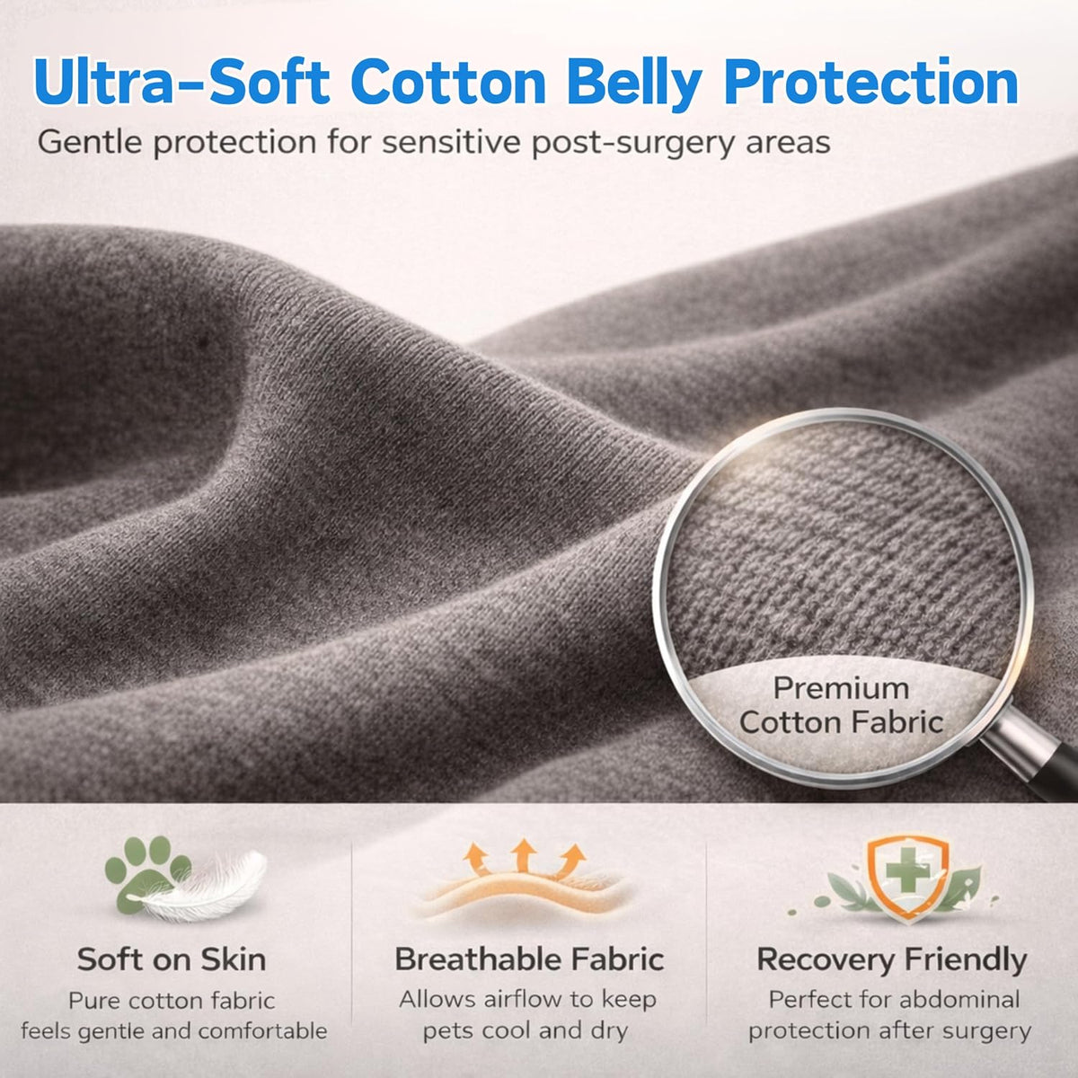 Surgery Recovery Suit for Female Male Dog, Soft Onesie After Spay Neuter, S