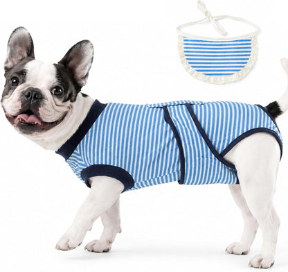 Surgery Recovery Suit for Female Male Dog, Soft Onesie After Spay Neuter, S