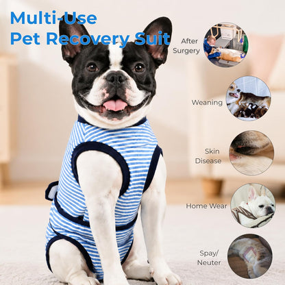 Surgery Recovery Suit for Female Male Dog, Soft Onesie After Spay Neuter, S