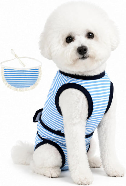 Surgery Recovery Suit for Female Male Dog, Soft Onesie After Spay Neuter, S
