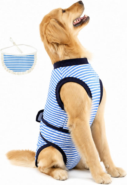 Surgery Recovery Suit for Female Male Dog, Soft Onesie After Spay Neuter, S