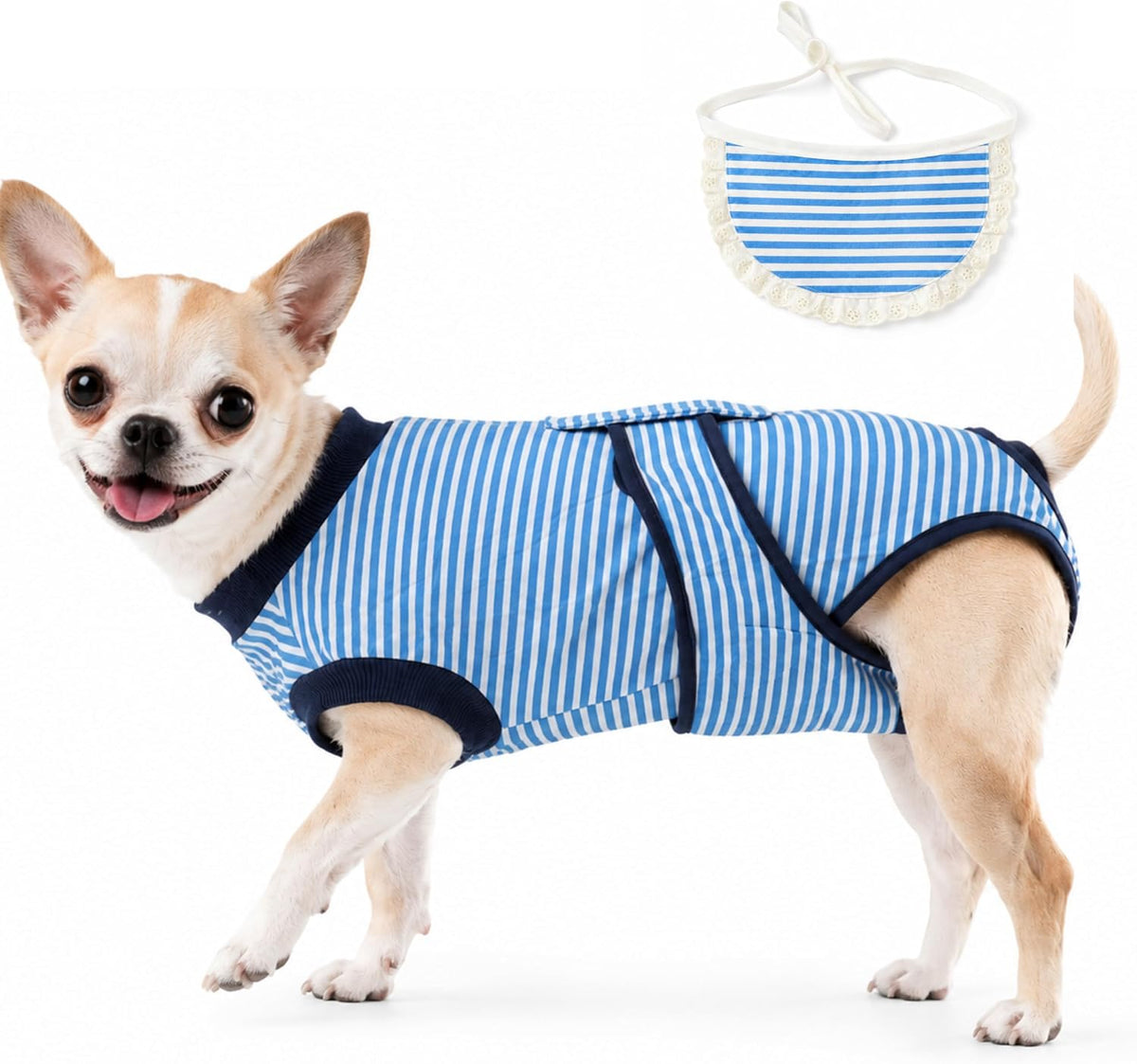 Surgery Recovery Suit for Female Male Dog, Soft Onesie After Spay Neuter, S