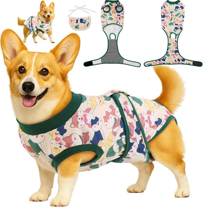 Surgery Recovery Suit for Female Male Dog, Soft Onesie After Spay Neuter, S