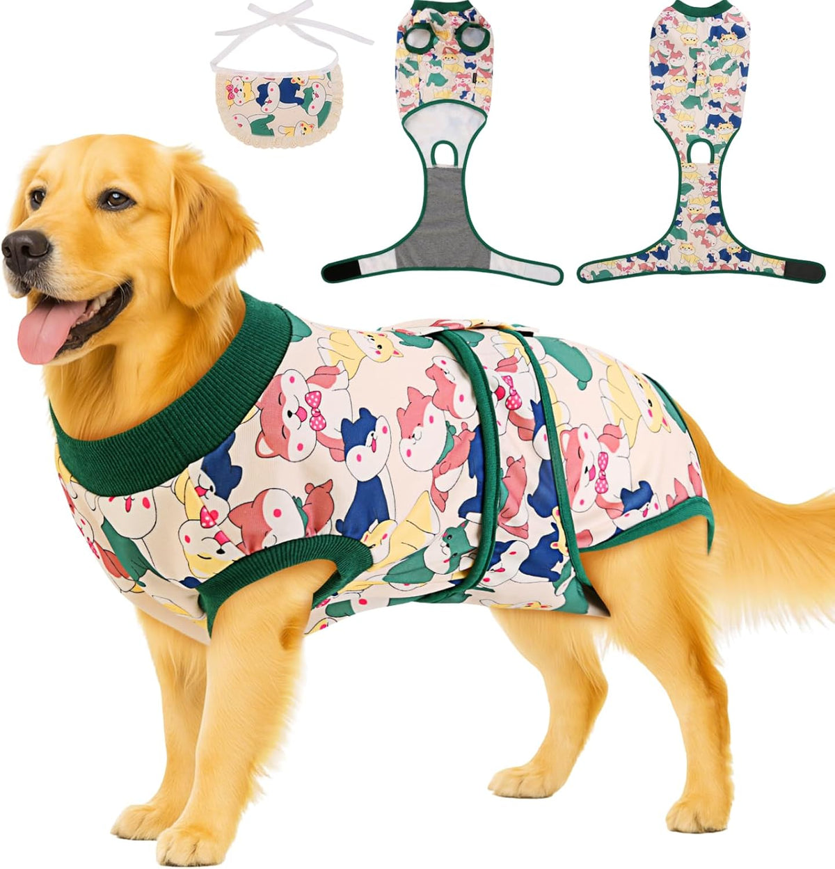 Surgery Recovery Suit for Female Male Dog, Soft Onesie After Spay Neuter, S
