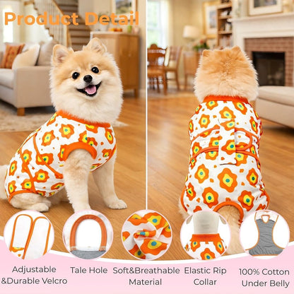Surgery Recovery Suit for Female Male Dog, Soft Onesie After Spay Neuter, S