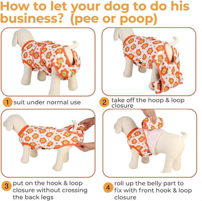 Surgery Recovery Suit for Female Male Dog, Soft Onesie After Spay Neuter, S