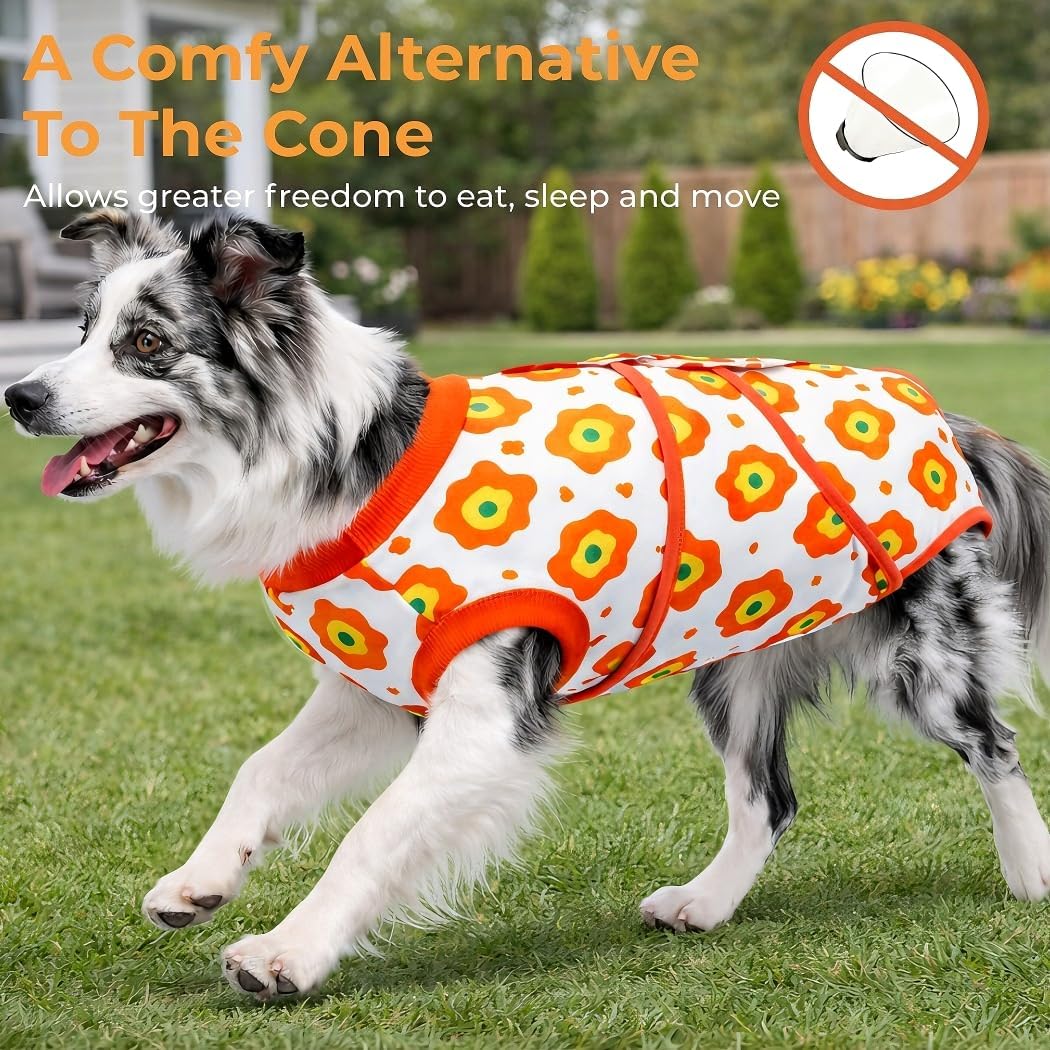 Surgery Recovery Suit for Female Male Dog, Soft Onesie After Spay Neuter, S
