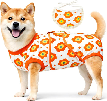 Surgery Recovery Suit for Female Male Dog, Soft Onesie After Spay Neuter, S