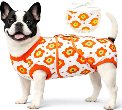 Surgery Recovery Suit for Female Male Dog, Soft Onesie After Spay Neuter, S