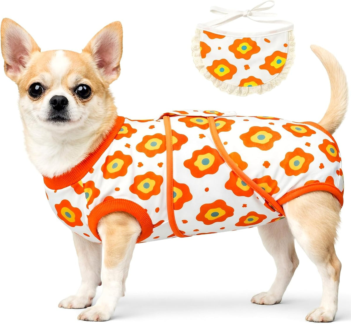 Surgery Recovery Suit for Female Male Dog, Soft Onesie After Spay Neuter, S