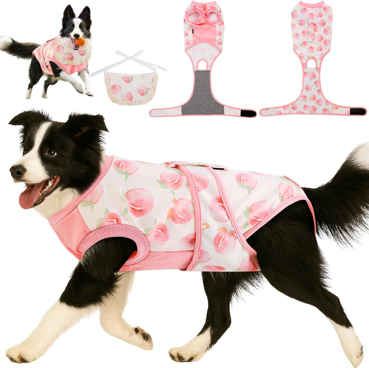 Surgery Recovery Suit for Female Male Dog, Soft Onesie After Spay Neuter, S