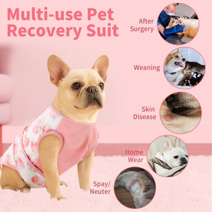 Surgery Recovery Suit for Female Male Dog, Soft Onesie After Spay Neuter, S