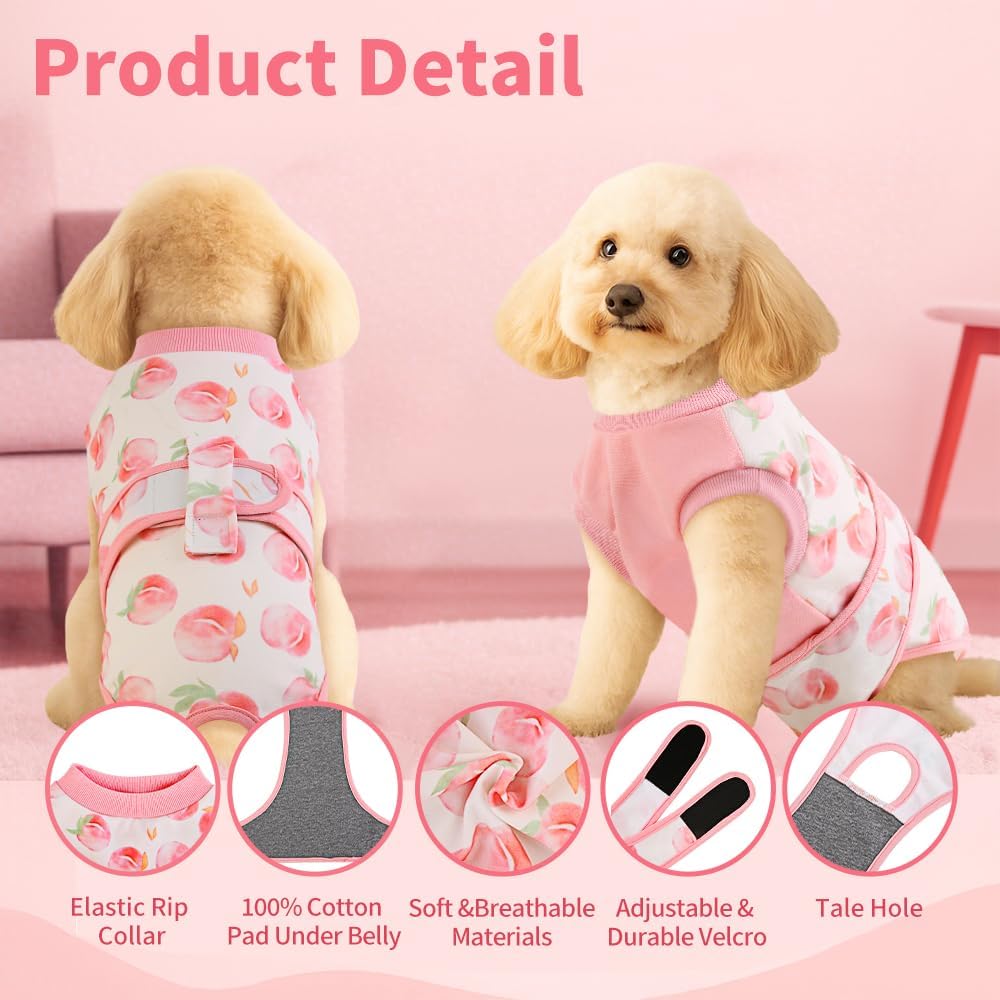 Surgery Recovery Suit for Female Male Dog, Soft Onesie After Spay Neuter, S